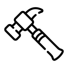 hammer Line Icon