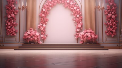 Romantic backdrop creation for your work