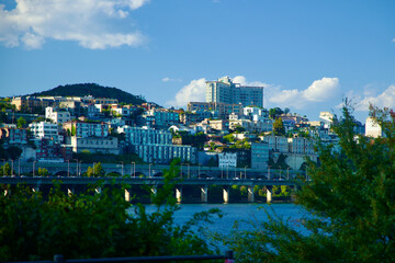 Obraz premium Seongdong District View from Jamwon Hangang Park