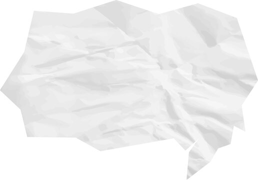 old paper speech bubble