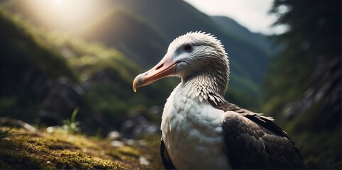 yellow billed stork Seagull, albatross, Generative Ai, graypelican, shoebill - obrazy, fototapety, plakaty