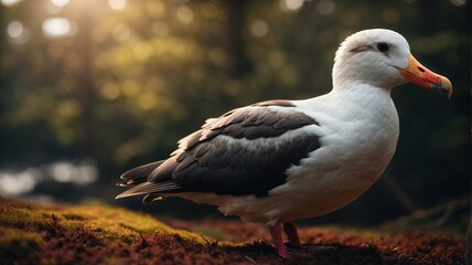 seagull on a rock Seagull, albatross, Generative Ai - obrazy, fototapety, plakaty