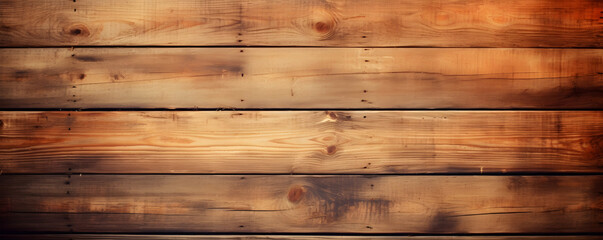 Obraz premium Horizontal wood grain texture background, banner