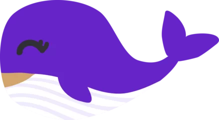Photo sur Plexiglas Baleine cute whale cartoon