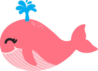 cute whale cartoon