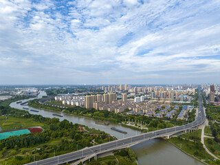 Urban Scenery of Lianshui County, Jiangsu Province