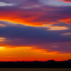 Fototapeta premium sunset in the sky