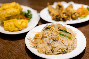 Taiwanese cuisine stir fried vermicelli