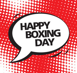 Boxing Day banner vector illustration