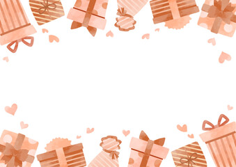 バレンタインのギフトフレーム