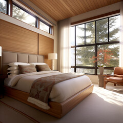Window Design for Bedrooms. Minimalistic and Aesthetic Interior Design