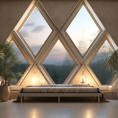 Window Design for Bedrooms. Minimalistic and Aesthetic Interior Design