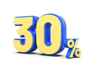 30 Percent Discount Sale off 3d