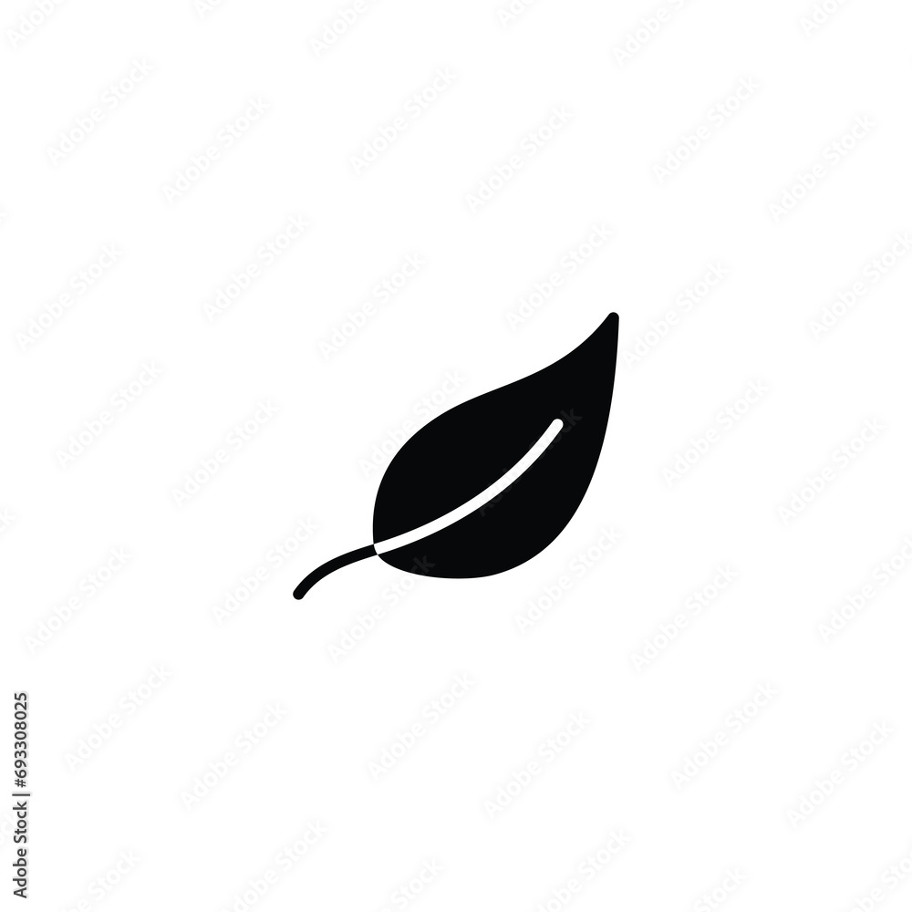 Aufkleber leaf icon, leaf sign vector for web site computer and mobile app