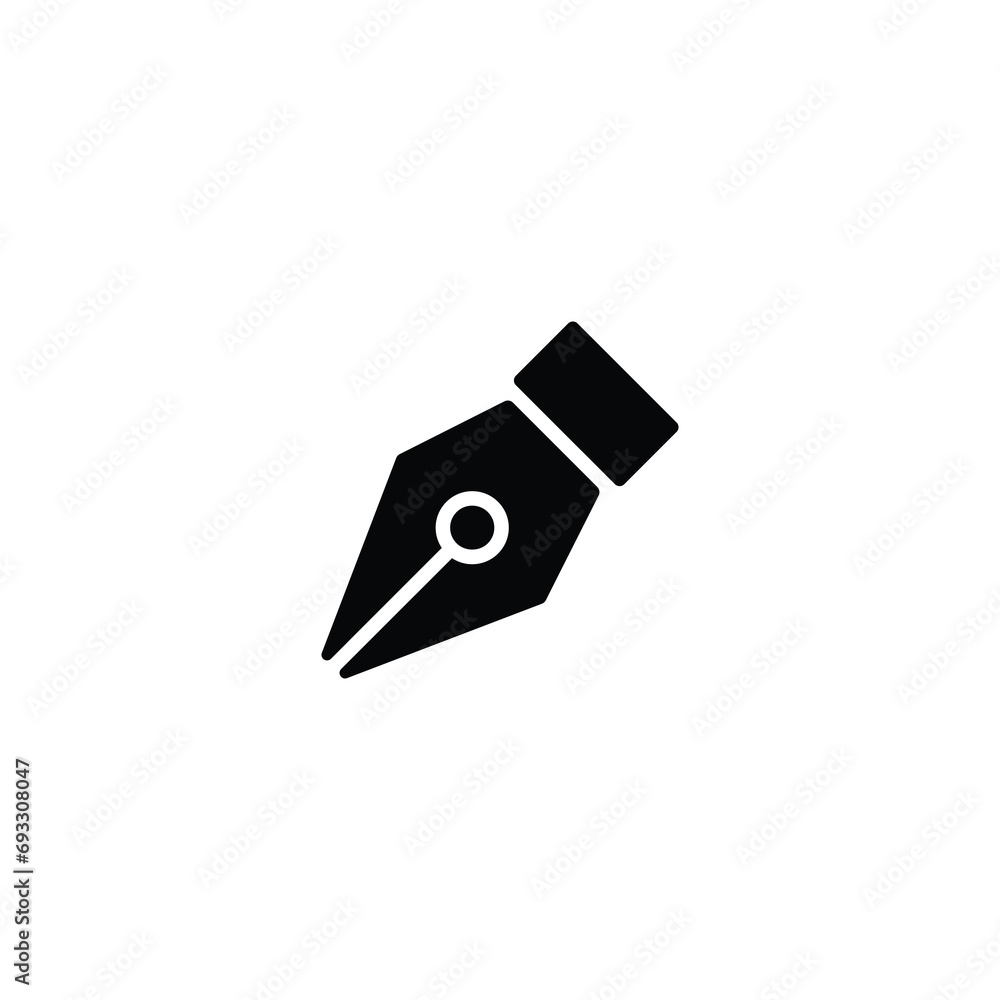 Poster pen icon, pen sign vector for web site computer and mobile app