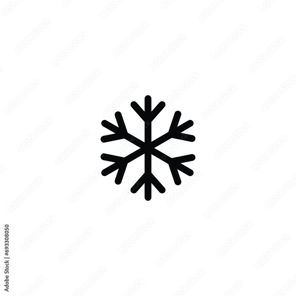 Poster snowflake icon, snowflake sign vector for web site computer and mobile app