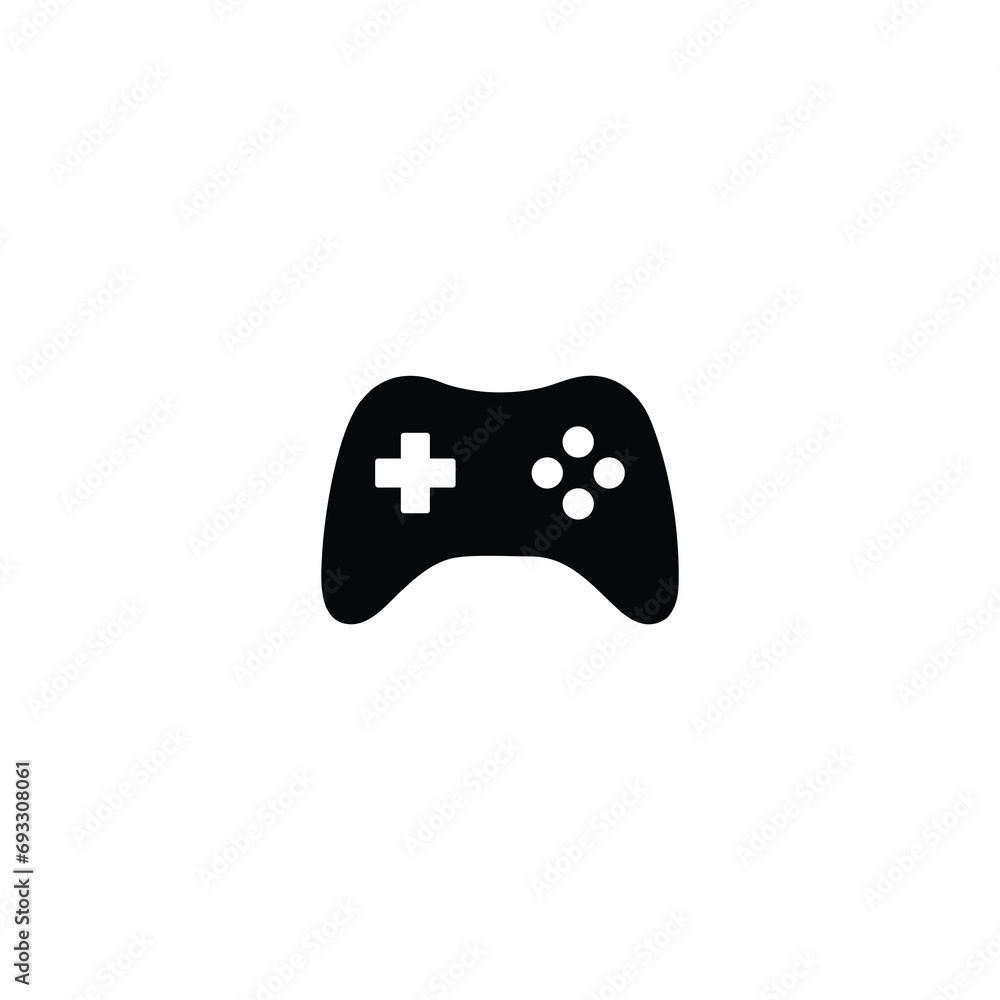 Poster game console icon, game pad icon, joystick sign vector for web site computer and mobile app