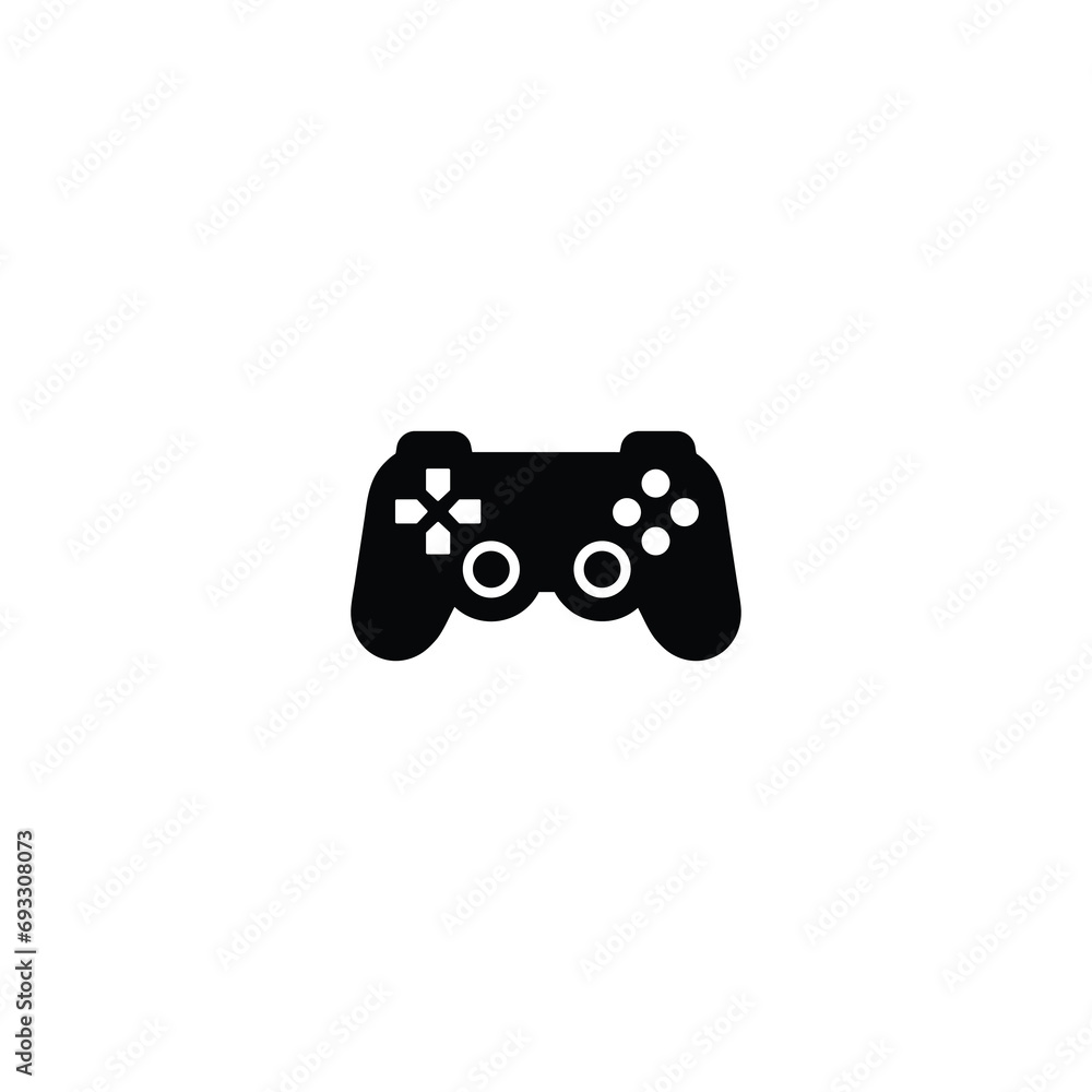 Poster game console icon, game pad icon, joystick sign vector for web site computer and mobile app