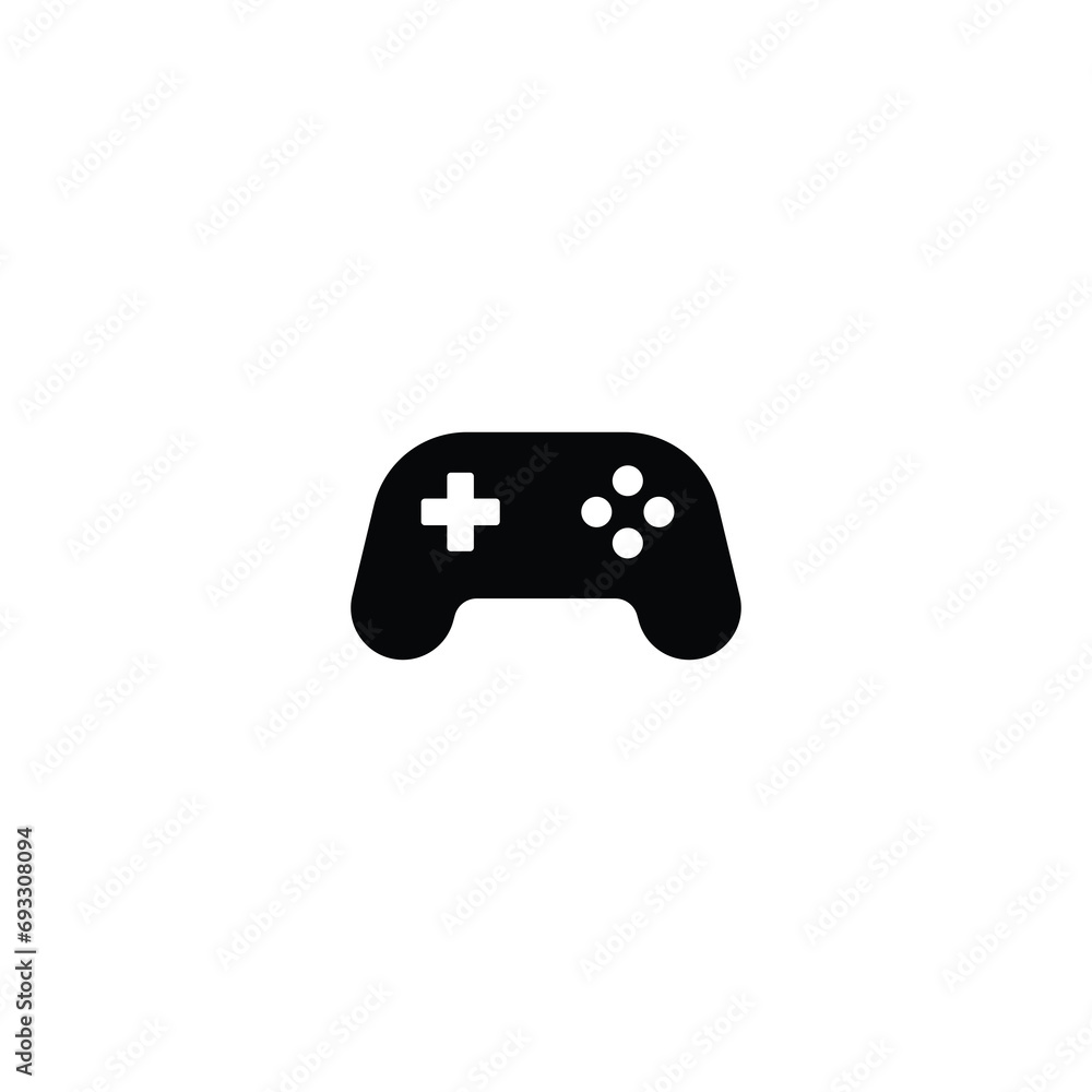 Poster game console icon, game pad icon, joystick sign vector for web site computer and mobile app