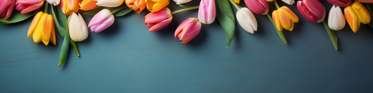 AI art tulip picture frame チューリップのフレーム
