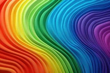 Gordijnen colorful rainbow abstract background © evgenia_lo