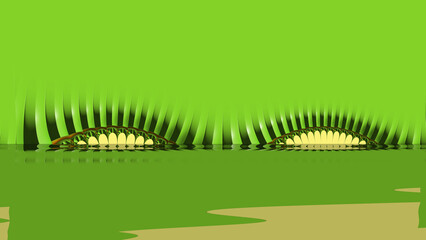 spring green bright complex design