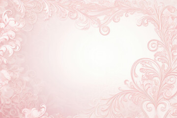 Fototapeta na wymiar Template design for a Valentine's Day card in a romantic and elegant style