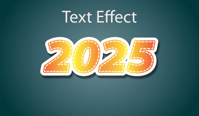 text effect font  3dtext editable vector 2025