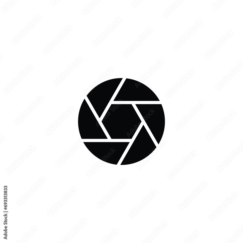 Aufkleber lens icon, lens sign vector for web site computer and mobile app