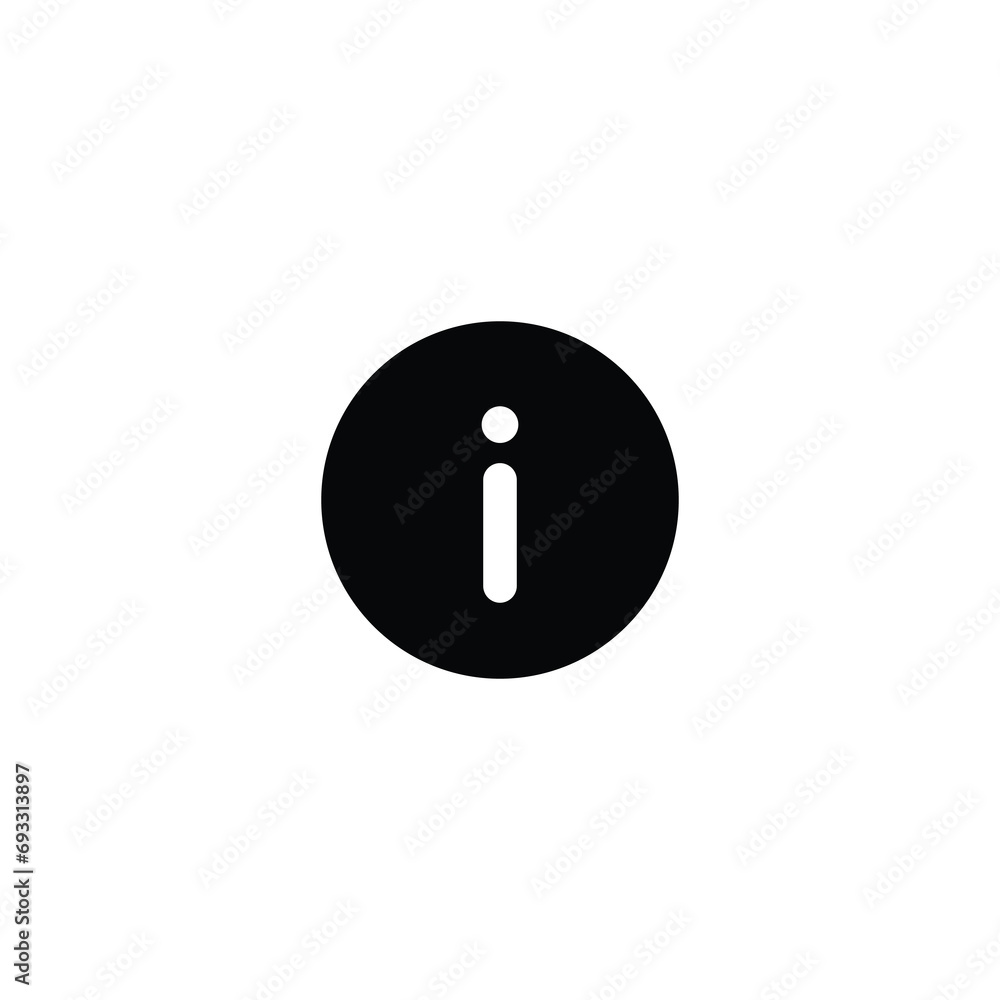 Poster info icon, info sign vector for web site computer and mobile app
