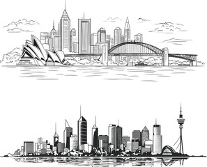 Fototapeta premium sydney city skyline