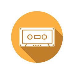 tape cassette icon vector