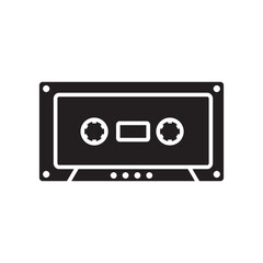 tape cassette icon vector