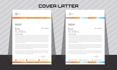 corporate modern business and letterhead template
