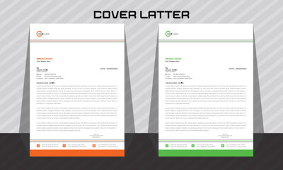 corporate modern business and letterhead template
