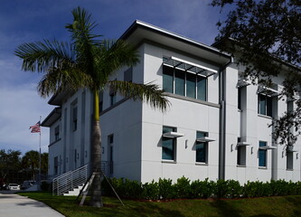 Fototapeta premium Fire Station in Downtown Marco Island Florida