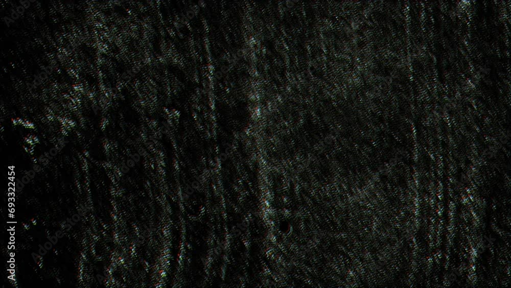 Poster animation of moving and changing grey texture and copy space on black background