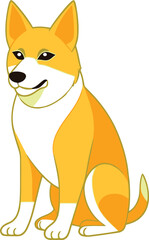 Dog vector image design