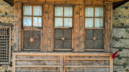 An excellent building example with wonderful architecture and wooden texture