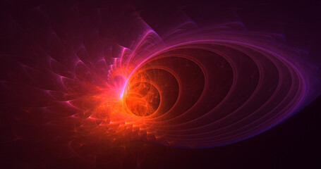 3D manual rendering abstract space and nebula background 