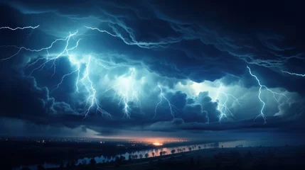 Tuinposter thunderstorms © Emil