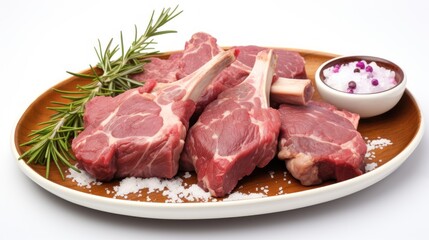 Fresh pork meat with spices UHD wallpaper