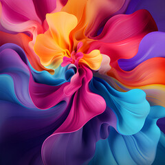 abstract background with flowers generated by AI