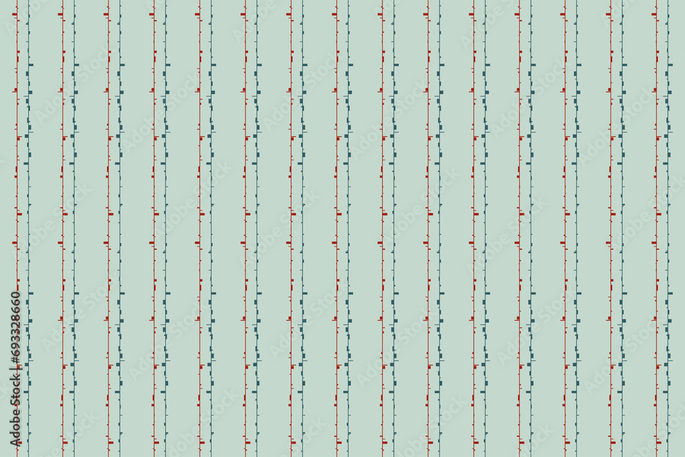 Poster geometric of background vector. design retro of random stripe colorful on pastel green background. d