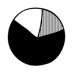 Pie chart in hand-drawn style