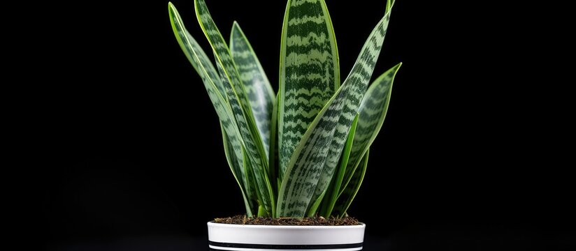 Snake plant, or Sansevieria trifasciata, is an ornamental foliage plant belonging to the Asparagaceae family. It is also known as mother-in-law's tongue or viper's bowstring hemp.