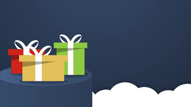  Backround gift box animation