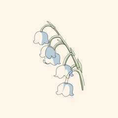 Lily of the Valley Nature's Fragrant Elegance in a Line