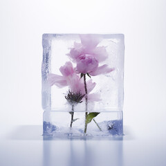 Cube on flower 