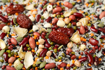 Raw Ingredients of Laba Porridge or Eight Treasure Porridge